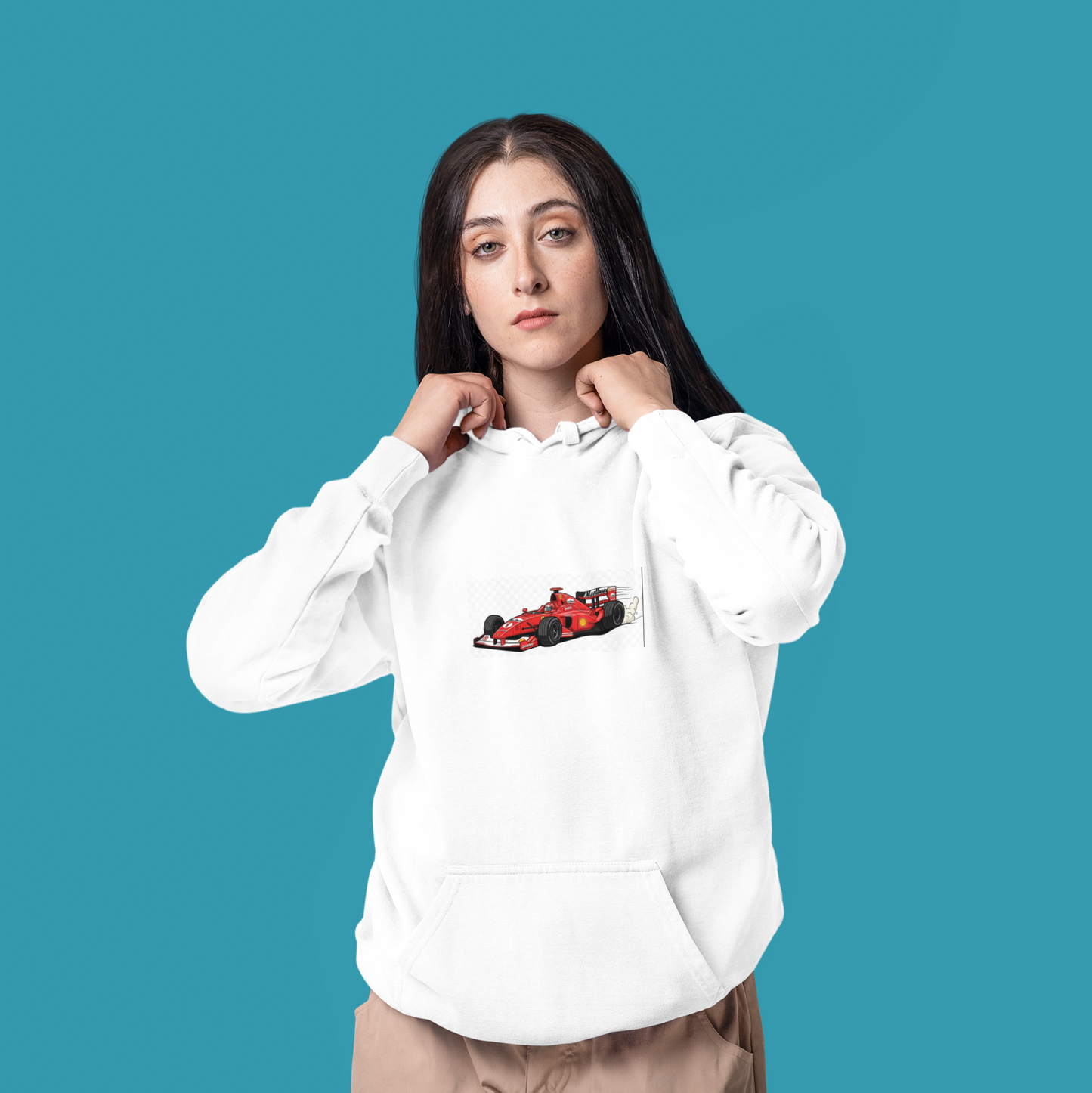 Sudadera Blanca Ferrari F1