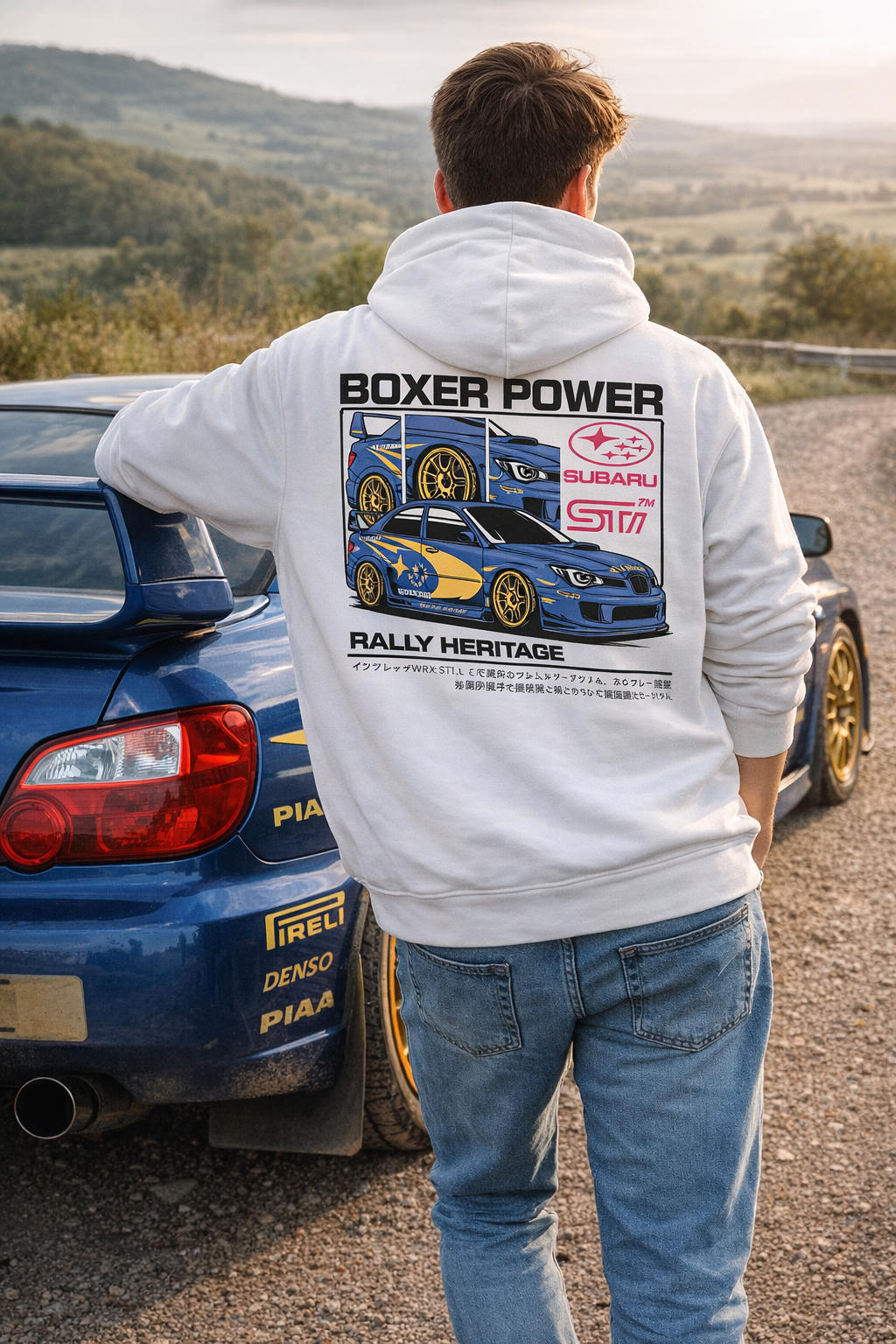 sudadera grus subaru impreza 555