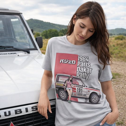 CAMISETA GRIS MITSHU PARIS DAKAR